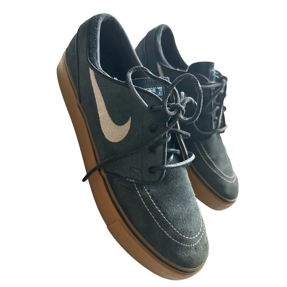 Nike SB Zoom Janoski OG+ Blue Suede Skate Shoes Gum Sole Size 9.5 - Picture 1 of 10